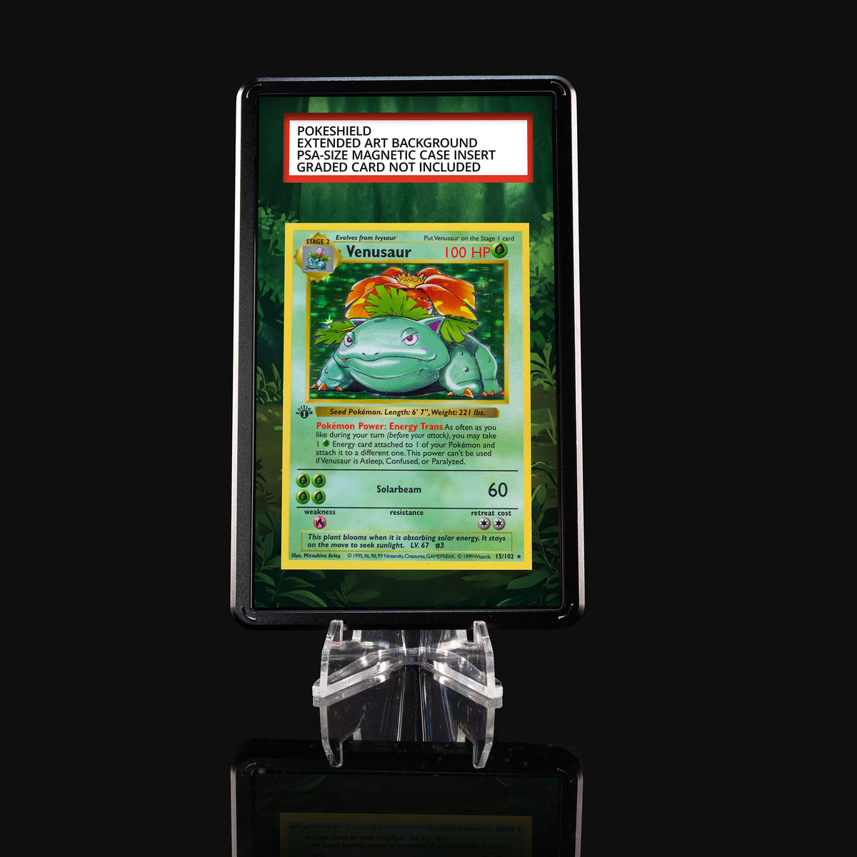 Venusaur 15/102 Base Set Extended Art Display