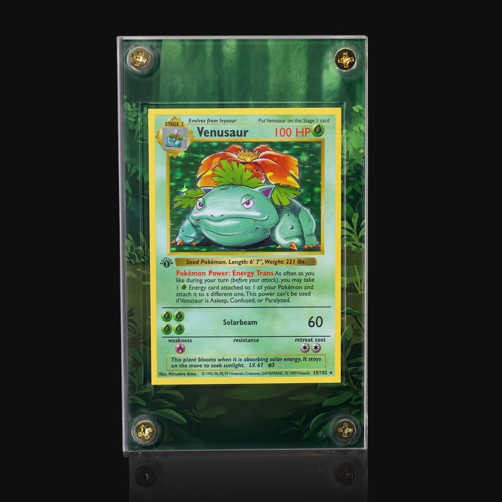 Venusaur 15/102 Base Set Extended Art Display