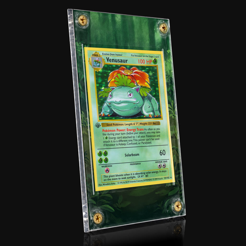 Venusaur 15/102 Base Set Extended Art Display