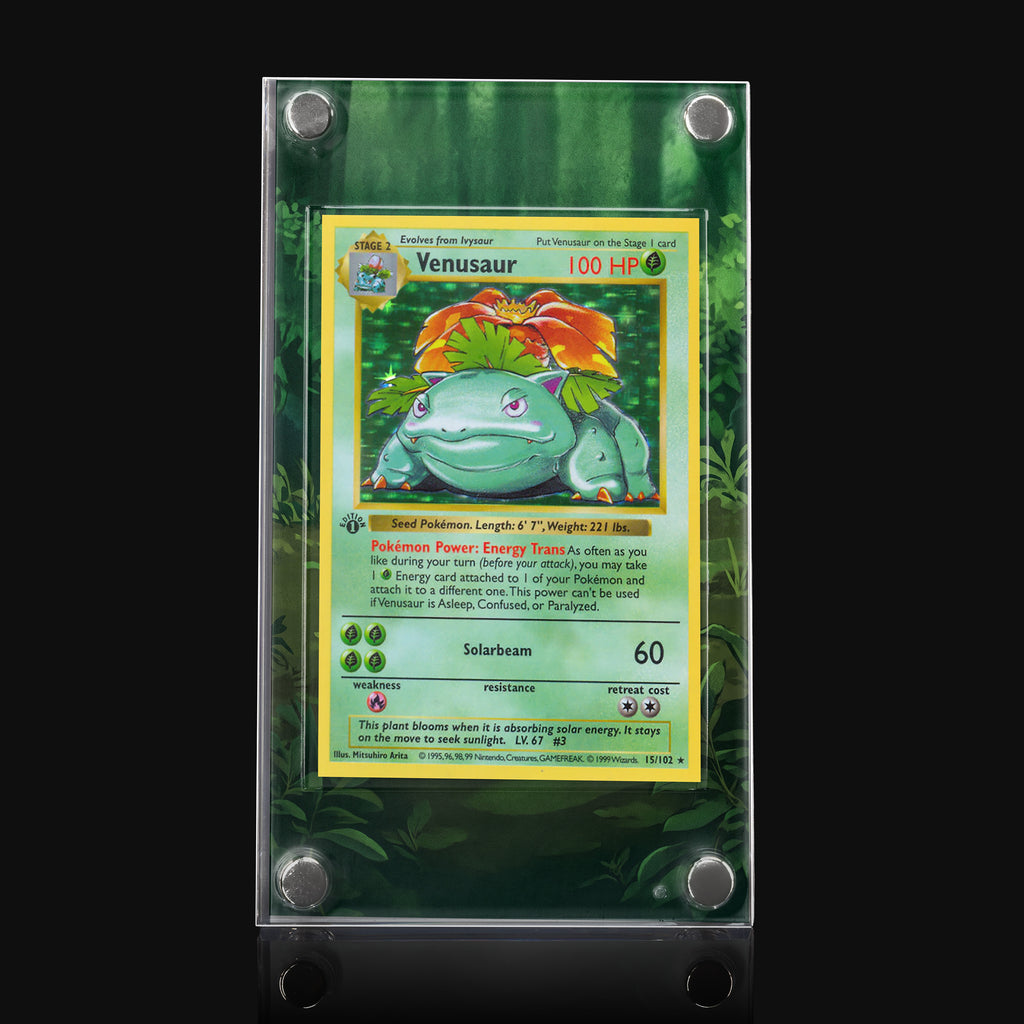 Venusaur 15/102 Base Set Extended Art Display