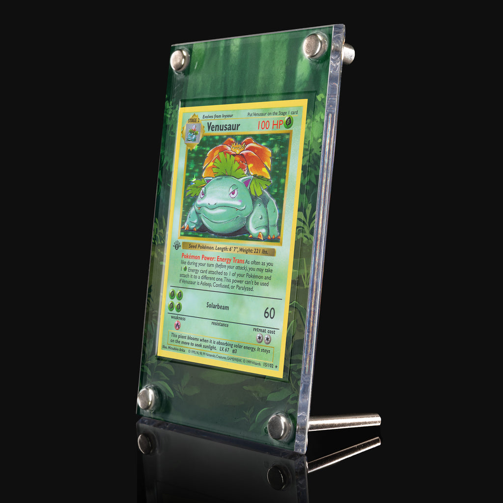 Venusaur 15/102 Base Set Extended Art Display