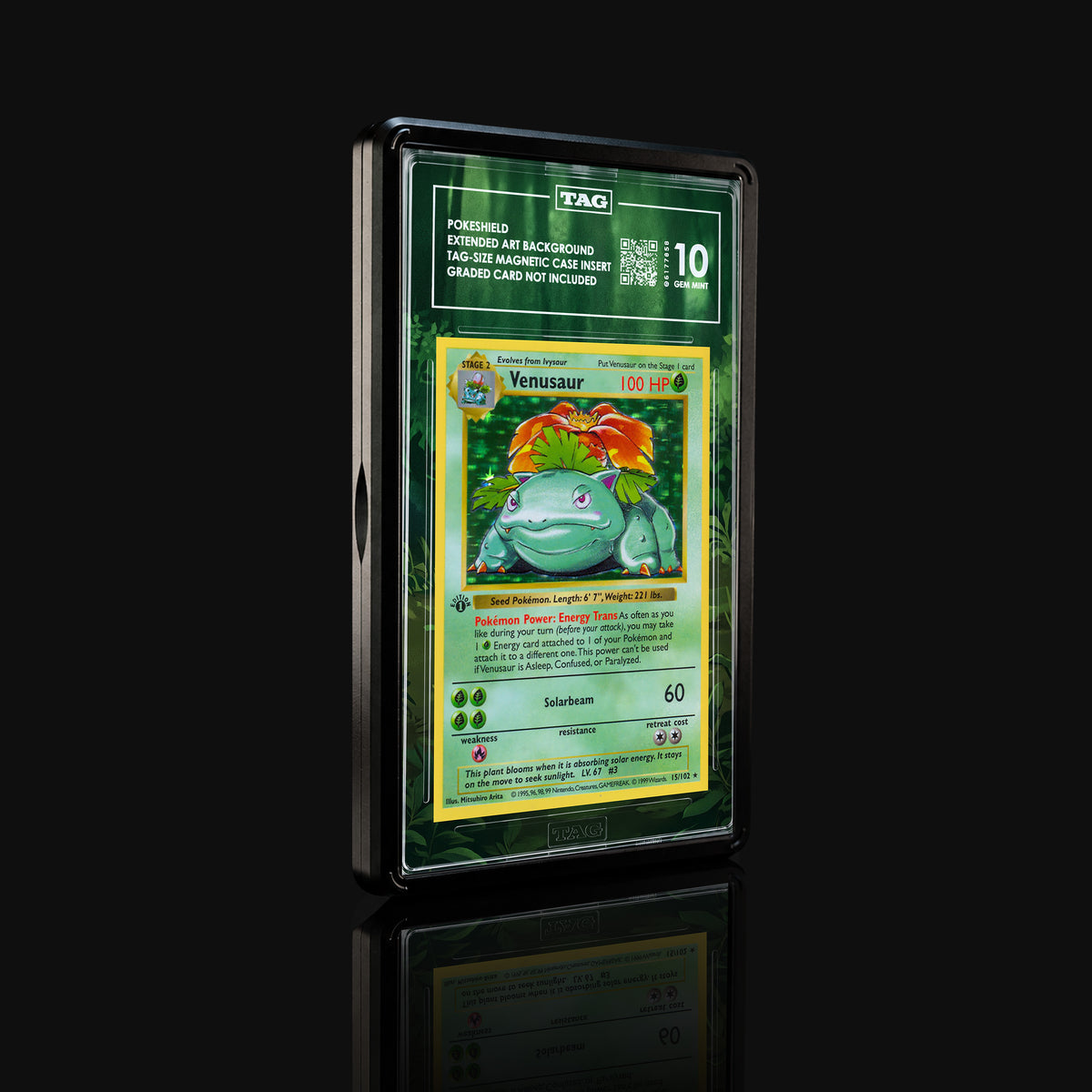 Venusaur 15/102 Base Set Extended Art Display