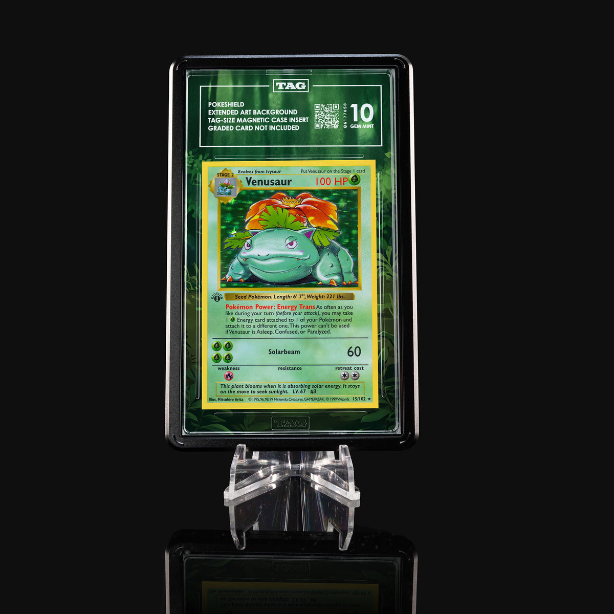 Venusaur 15/102 Base Set Extended Art Display