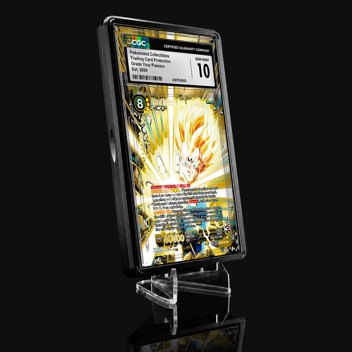 Prince of Destruction Vegeta Prideful Psyche BT28-149 SCR Extended Art Display
