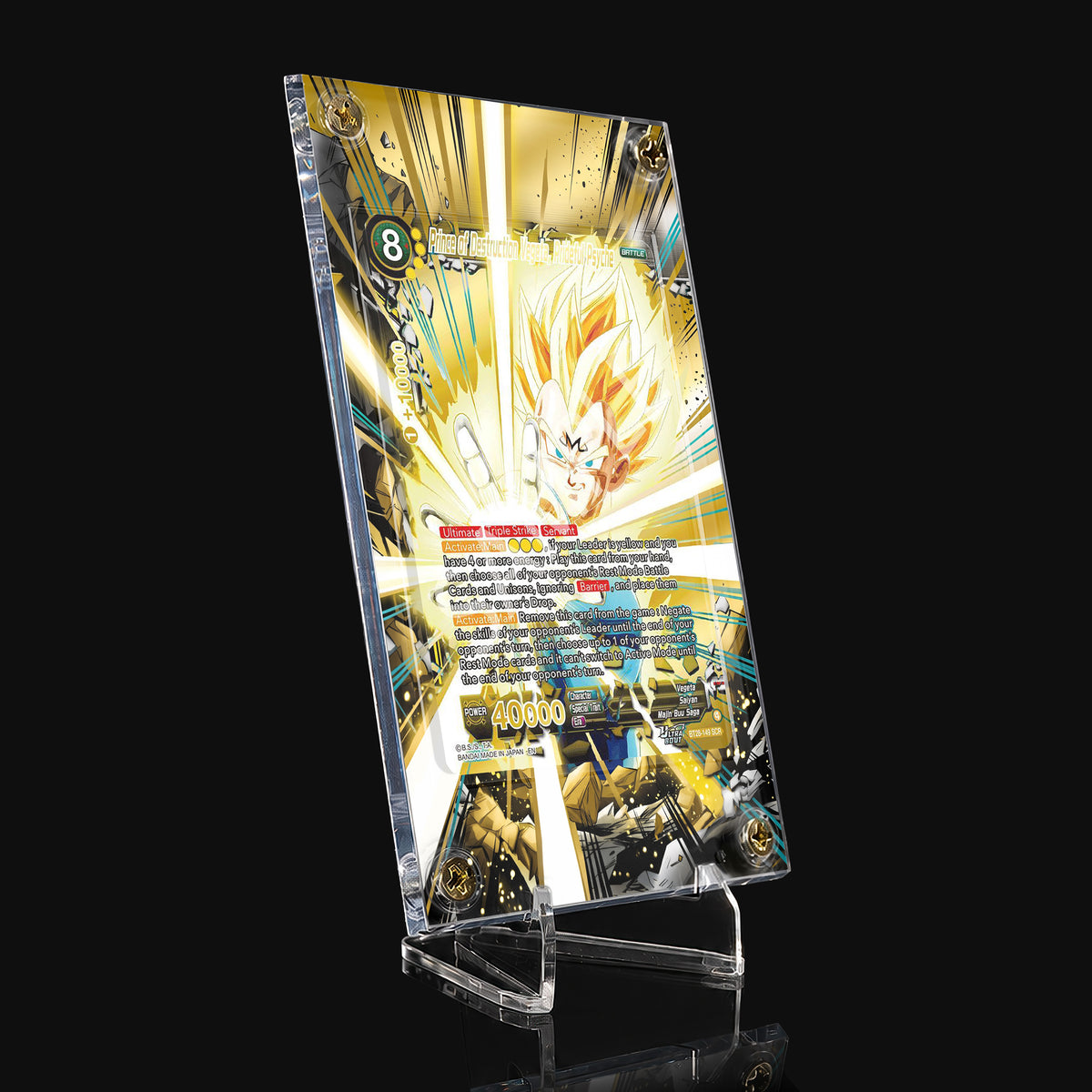 Prince of Destruction Vegeta Prideful Psyche BT28-149 SCR Extended Art Display