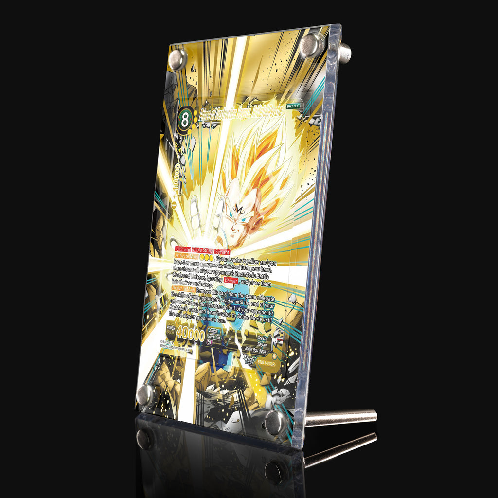 Prince of Destruction Vegeta Prideful Psyche BT28-149 SCR Extended Art Display