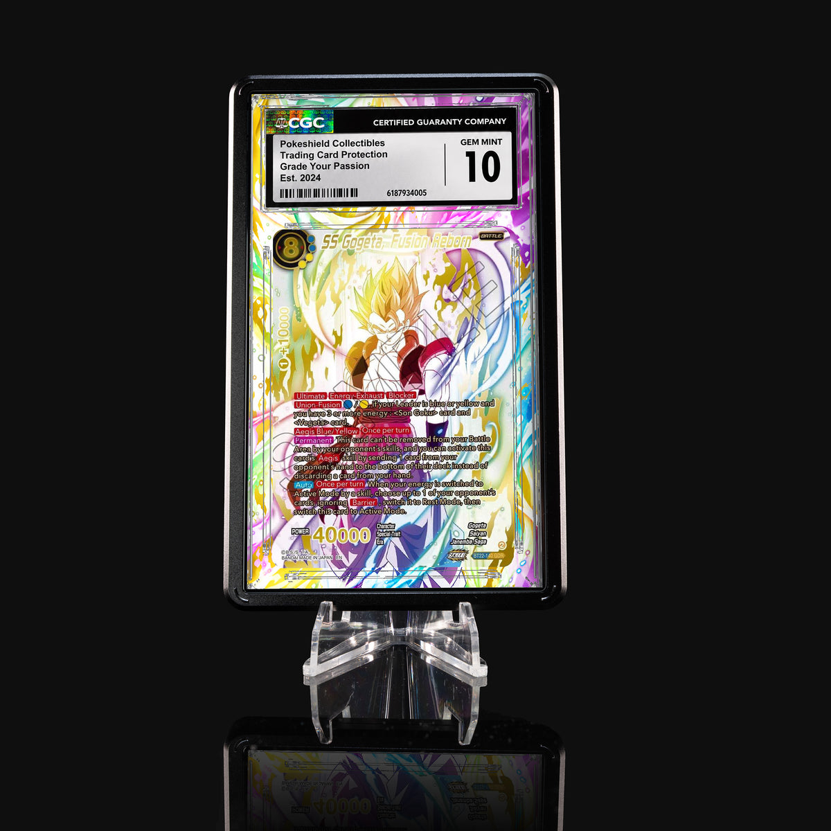 SS Gogeta Fusion Reborn BT22-140 GDR Extended Art Display