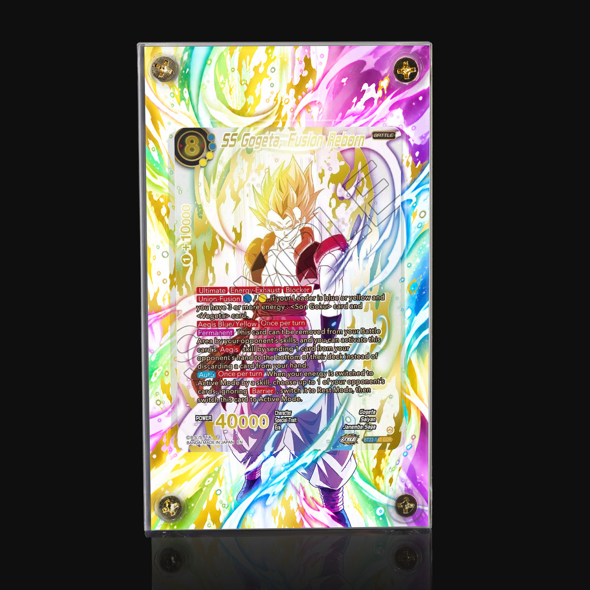 SS Gogeta Fusion Reborn BT22-140 GDR Extended Art Display