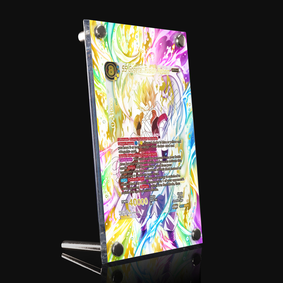 SS Gogeta Fusion Reborn BT22-140 GDR Extended Art Display
