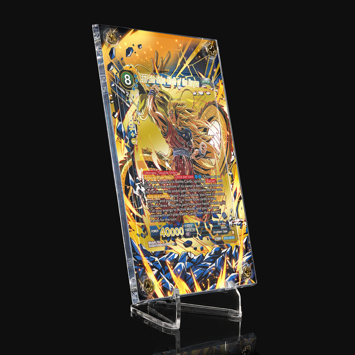 SS3 Son Goku Wrath of the Dragon BT24-138 SCR Extended Art Display