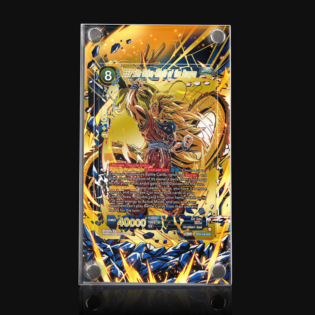 SS3 Son Goku Wrath of the Dragon BT24-138 SCR Extended Art Display