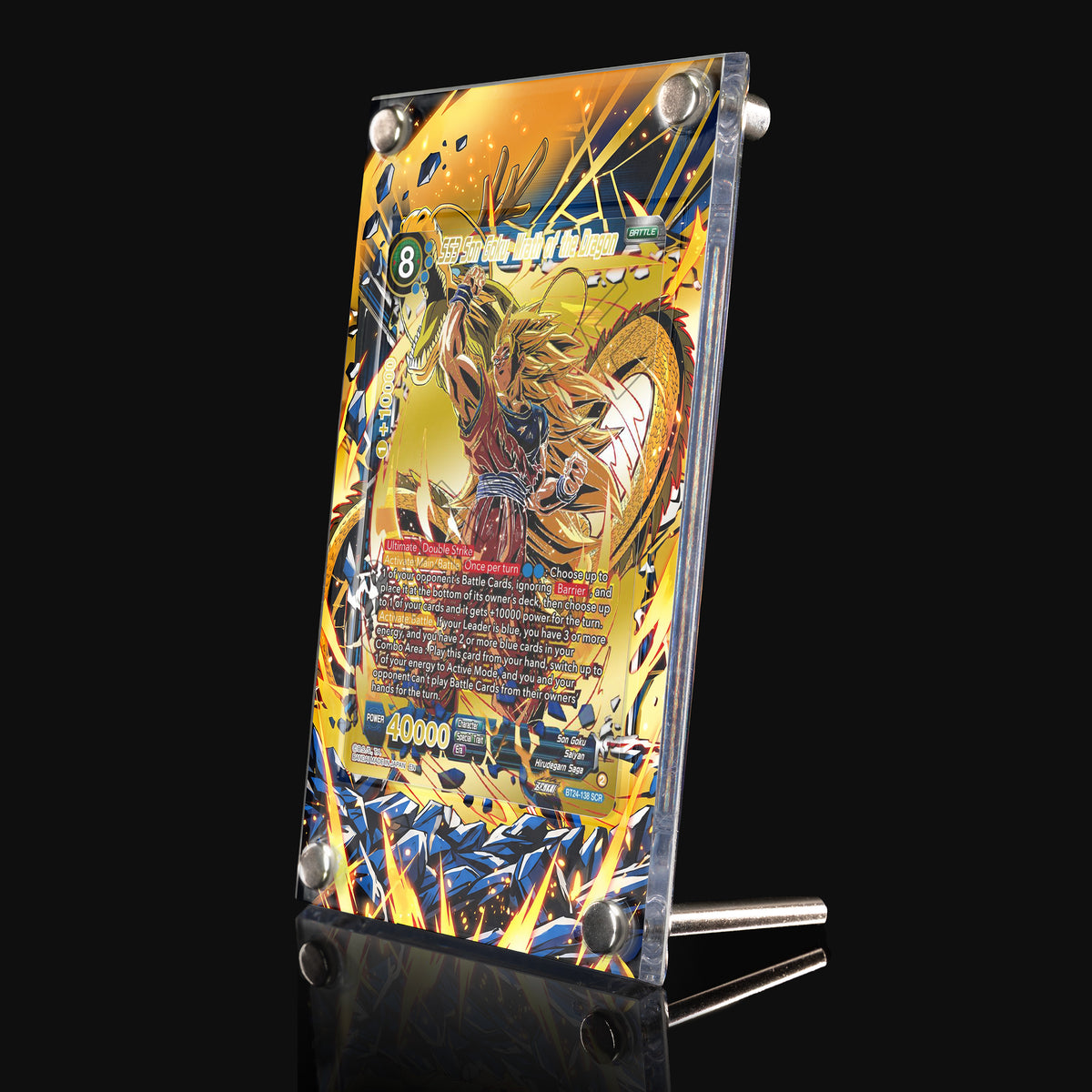 SS3 Son Goku Wrath of the Dragon BT24-138 SCR Extended Art Display