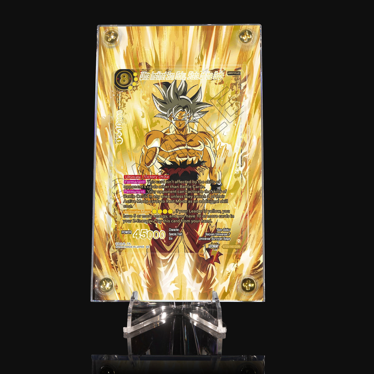 Ultra Instinct Son Goku, State of the Gods BT23-140 GDR Extended Art Display