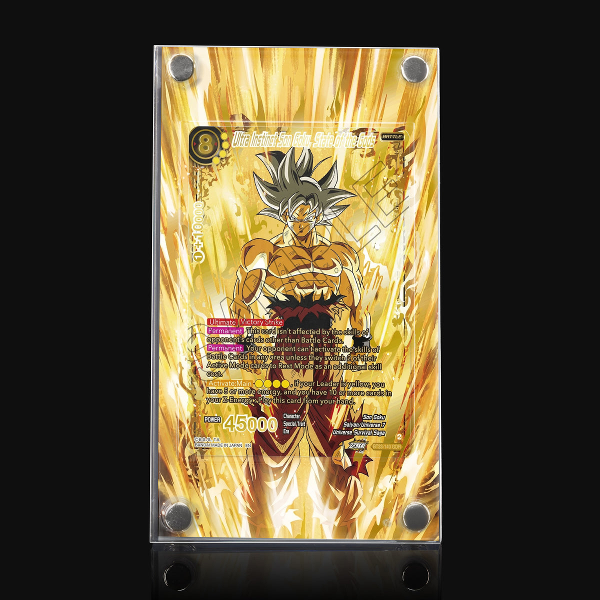 Ultra Instinct Son Goku, State of the Gods BT23-140 GDR Extended Art Display